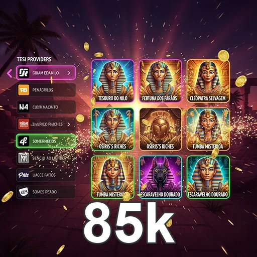 Tela do app 85k com acesso rápido sem loja