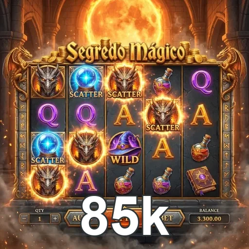 Tela da plataforma 85k no celular com uso estável